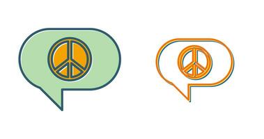 Peace Chat Vector Icon