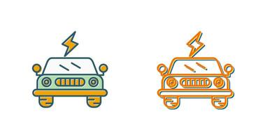 Electric Car Vector Icon