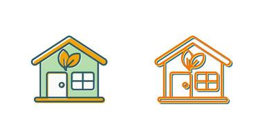 Eco House Vector Icon