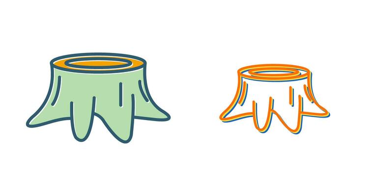 Stump Vector Icon