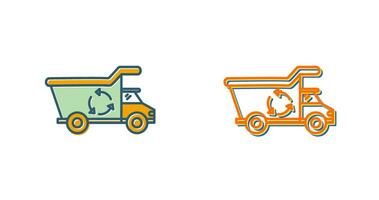 Recycling Truck Vector Icon