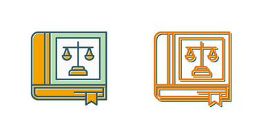 Law Book Vector Icon