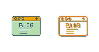 icono de vector de blog