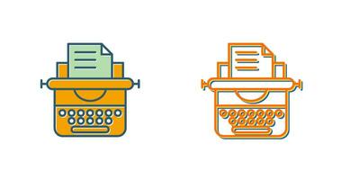 Typewriter Vector Icon