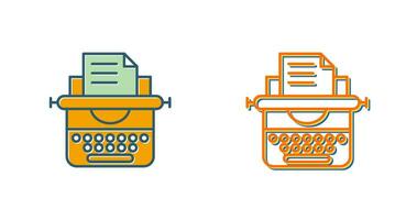 Typewriter Vector Icon