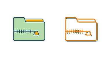 Zip File Vector Icon