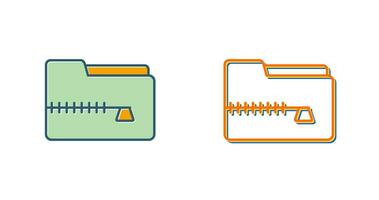 Zip File Vector Icon