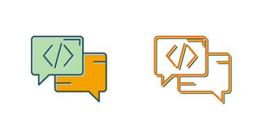 icono de vector de conversación