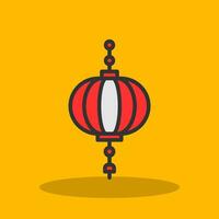 Paper lantern Vector Icon Design