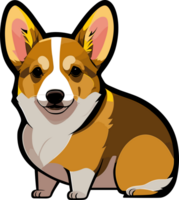 fofa corgi desenho animado ai generativo png