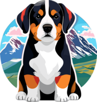 Cute Cartoon Dog ai generative png