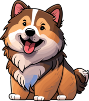 chien de dessin animé mignon png