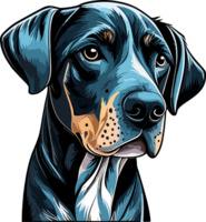 Great Dane Cartoon Dog ai generative png