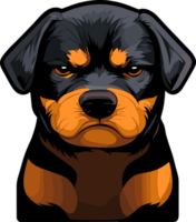 Rottweiler Cartoon Cute Dog ai generative png