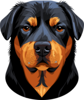 Rottweiler Karikatur süß Hund ai generativ png