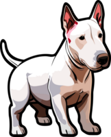 bull terrier cartoon ai generative png