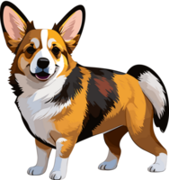 Cute Corgi Cartoon ai generative png