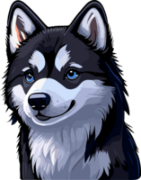 Alaska malamute , fornido grande dibujos animados perro ai generativo png