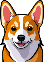 Cute Corgi Cartoon ai generative png