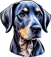 Great Dane Cartoon Dog ai generative png