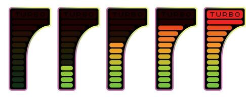 Game speed indicator. Speed scale vector