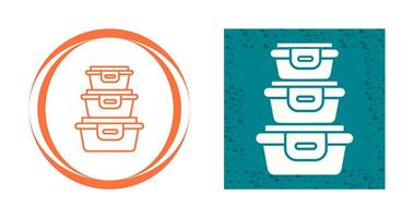 Plastic Food Container Vector Icon