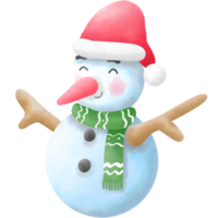 el monigote de nieve en Navidad png