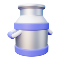 3d Leche envase png