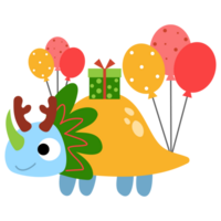 dinosaurio Navidad contento nuevo año png