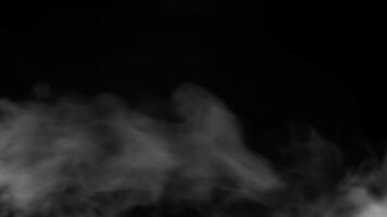 Smoke from Ultrasonic Aroma Diffuser and colorful light on black background.  Color Steam moving in d, Stock Footage