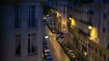 Timelapse of morning coming in Paris, view to the street video