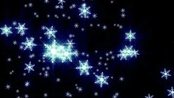 Snow flake particle video