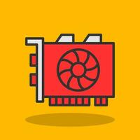 Gpu mining Vector Icon Design