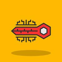 Digital key Vector Icon Design