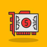 Gpu mining Vector Icon Design