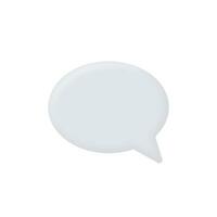 3d Realistic Chat or online message vector illustration