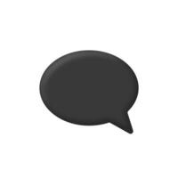 3d Realistic Chat or online message vector illustration