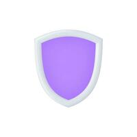 3d Realistic Shield Icon vector illustration