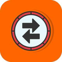 Two Way Vector Icon Design