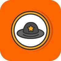 diseño de icono de vector de sombrero