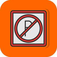 No Parking Vector Icon Design