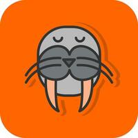 Walrus Vector Icon Design