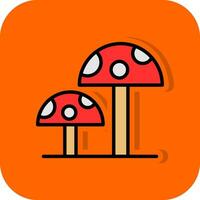 Mushrooms Vector Icon Design