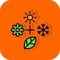 Seasons Vector Icon Design