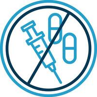 No Drugs Vector Icon Design