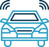 Autonomous car Vector Icon Design