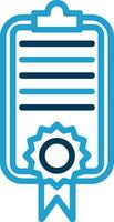 Certificate Vector Icon Design