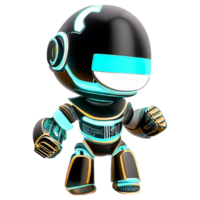 AI Generative 3D cute kid robot png