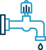 Water faucet Vector Icon Design