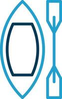 Canoe Vector Icon Design